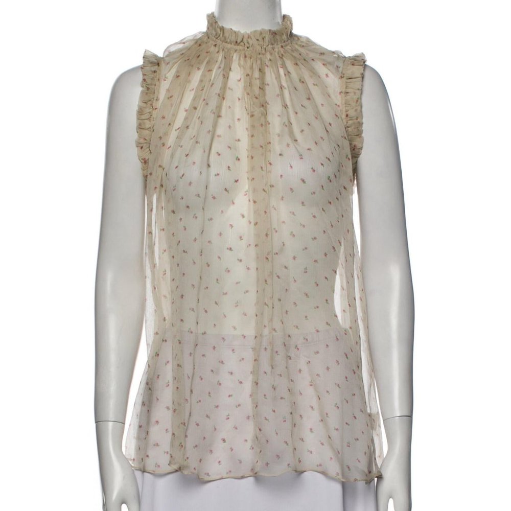 NWOT Zimmermann Silk Rosebud Top Size 0